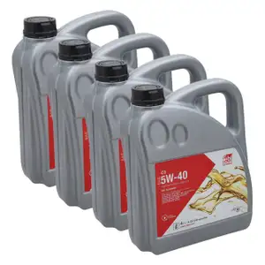 16L febi 195458 5W-40 Motor&ouml;l f&uuml;r BMW LL-04 MB 229.31/51 Dexos2 Porsche A40 VW 502/505.00