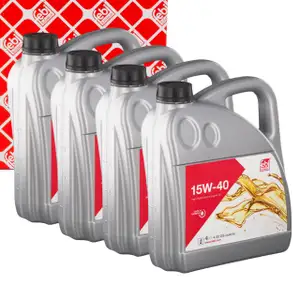 16L febi 32926 15W-40 Motor&ouml;l f&uuml;r MACK CUMMINS DEUTZ CAT MAN MERCEDES RENAULT