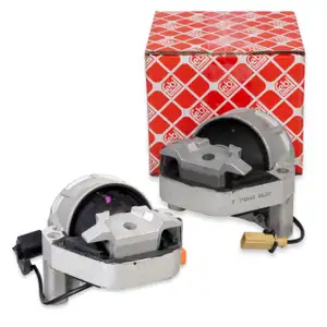 2x febi Motorlager Hydrolager f&uuml;r AUDI A6 C7 A7 4G 3.0 TDI 204-326 PS links + rechts