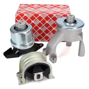 3x febi Motorlager f&uuml;r VW California Multivan Transporter T5 2.0 TSI 2.02.5 Bi/TDI 4motion