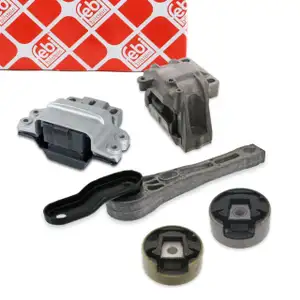 febi Motorlager Set f&uuml;r VW Passat B6 B7 1.6/2.0 TDI 105/110 PS mit Schaltgetriebe
