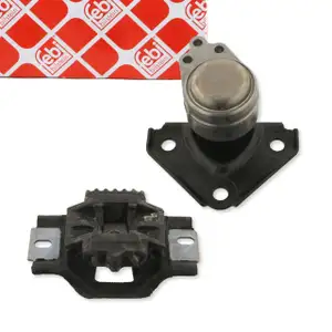 2x febi Motorlager Motorhalter f&uuml;r FORD Fiesta 5 1.3 Fusion JU_ 1.25 mit Schaltgetriebe