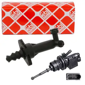 2x febi Nehmerzylinder + Geberzylinder Kupplung f&uuml;r VW Passat B6 PR-0EJ bis Fgst. 3C-7-300