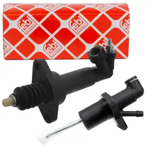 2x febi Nehmerzylinder + Geberzylinder Kupplung f&uuml;r VW Polo 9N Ibiza 3 4 Fabia 1 2 MQ250