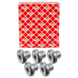 5x febi 186468 Getriebe &Ouml;lablassschraube Dichtstopfen f&uuml;r AUDI SEAT SKODA VW WHT000310A