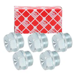 5x febi 198285 &Ouml;lablassschraube M22x1,5 f&uuml;r OPEL Arena Movano A RENAULT Master 2 Safrane 1