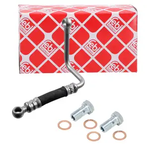 febi VORLAUF &Ouml;lleitung + 2x Hohlschraube f&uuml;r BMW E90-93 E60/61 E65-67 X3 E83 X5 E70 X6 M57