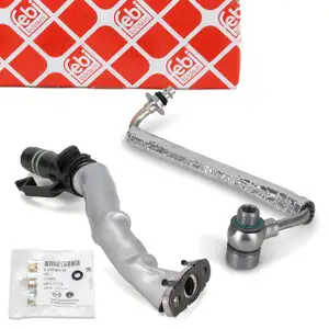 2x febi VOR+R&Uuml;CKLAUF &Ouml;lleitung Turbolader f&uuml;r OPEL Astra Insignia Mokka Zafira 1.4 Turbo