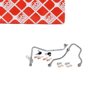 febi 187868 &Ouml;lleitung Vorlauf Turbo Satz f&uuml;r MERCEDES-BENZ Sprinter 3t 3,5t B906 OM651