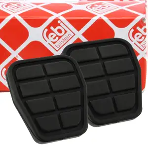 2x febi 05284 Pedalbelag Bremse/Kupplung f&uuml;r VW Golf 2 Passat Polo T4 321721173