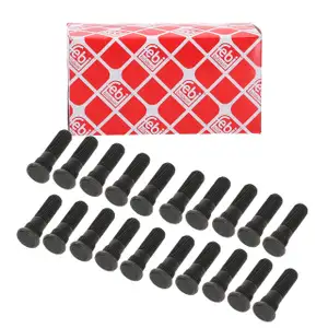 20x febi 199118 Radbolzen M12x1,25 f&uuml;r NISSAN Ariya Leaf Micra 4 Note Pulsar X-Trail 3 4