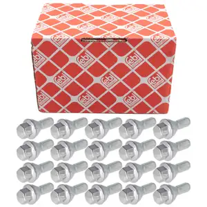 20x febi Radschraube M12x1,25 f&uuml;r ALFA ROMEO Tonale (965_) JEEP Compass Renegade 52035199