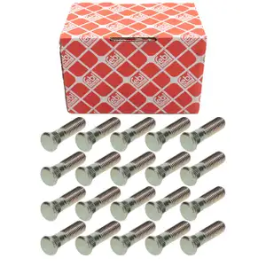 20x febi 195101 Radbolzen M12x1,5 für HYUNDAI i10 i20 i30 Kona KIA Picanto Rio Soul vorne