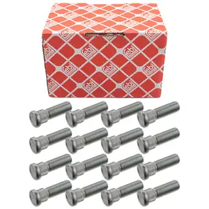 16x febi Radbolzen M12x1,5 für PSA C-Crosser 4007 4008 MITSUBISH SMART ForFour 454