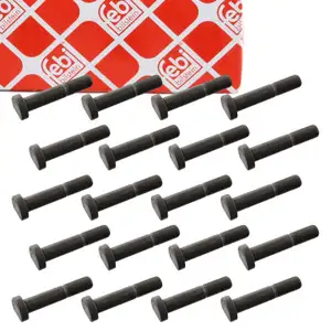 20x febi 102242 Radbolzen M14x1,5mm f&uuml;r MERCEDES G-Klasse W461 Sprinter hinten 4614010071