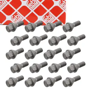 20x febi 32442 Radschraube M16x1,5mm f&uuml;r CITROEN Jumper Ducato OPEL Movano C PEUGEOT Boxer