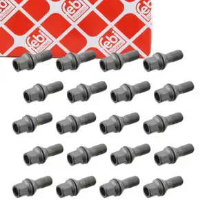 20x febi 32451 Radschraube M14x1,5mm f&uuml;r CITROEN C8 Evasion Jumpy PEUGEOT 806 807 Expert