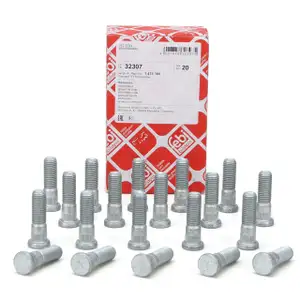 20x febi 32307 Radbolzen Radschrauben M12x1,5mm f&uuml;r FORD Fiesta Focus Mondeo