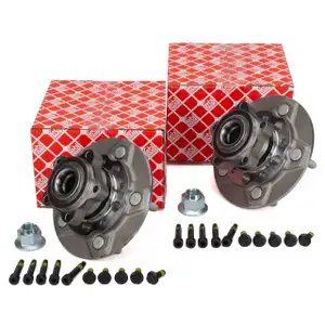 2x febi 101122 Radnabe Radlagersatz für FORD Tourneo Custom V362 Transit bis 10.18 vorne