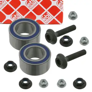 2x febi 24366 Radlagersatz für AUDI A4 B5 A6 C5 Passat 3B SKODA Superb 1 vorne 4B0498625
