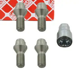 febi 27054 Felgenschloss Satz M14x1,5 f&uuml;r ALFA ROMEO CITROEN FIAT PEUGEOT RENAULT