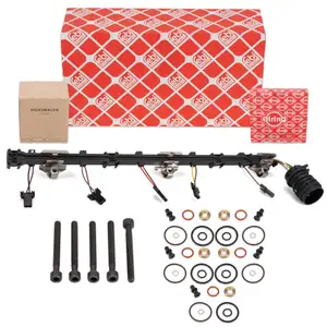 febi Anschlussleitung Pumpe-D&uuml;se ELRING Dichtungen Schrauben f&uuml;r VW T5 Touareg 7L 2.5 TDI