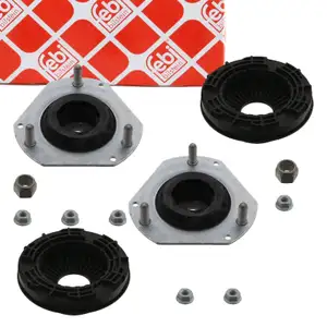 2x febi 39922 Federbeinst&uuml;tzlager Domlager + W&auml;lzlager f&uuml;r FORD Fiesta 6 MK6 vorne