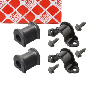 2x febi Stabilisatorlager 20mm + Halter f&uuml;r VW Caddy 3 4/Alltrack Planger Radstand inten
