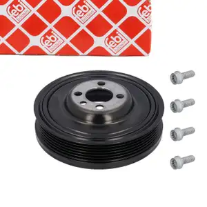 febi Riemenscheibe Kurbelwelle für VW Golf 6 AUDI SEAT Leon SKODA Superb 2 1.2 1.6 1.9 2.0
