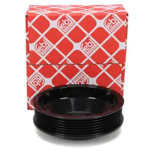 febi 30125 Riemenscheibe für BMW E46 5er E39 E60 E61 7er E38 X3 E83 X5 E53 Z3 E36 Z4 E85