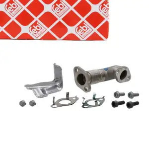 febi Rohrleitung AGR Ventil mit Montagematerial f&uuml;r VW Transporter T6 2.0D 04L131521BH S1