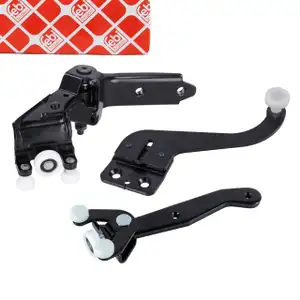 3x febi Rollenf&uuml;hrung Schiebet&uuml;r f&uuml;r VW California Multivan Transporter T5 T6 rechts