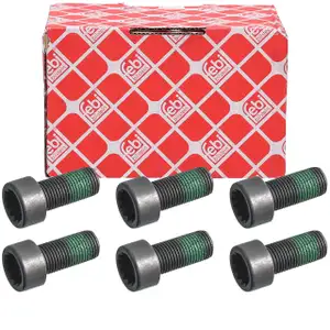 6x febi 179618 Schwungradschraube M10x1 f&uuml;r AUDI CUPRA FORD SEAT SKODA VW