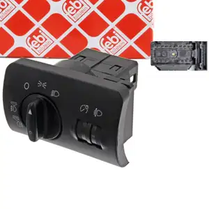 febi 37487 Lichtschalter Hauptlichtschalter f&uuml;r AUDI A6 4B C5 PR-8Q1 4B1941531C B9B