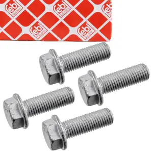 4x febi 182471 Schraube Bremssattel für VW Golf 2 3 4 Lupo Passat 3 4 5 vorne N90708504
