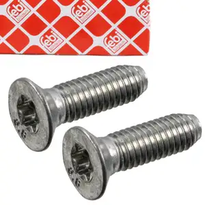 2x febi 182593 Schraube Bremsscheibe f&uuml;r OPEL Astra J K Insignia A B Mokka/10 Zafira C