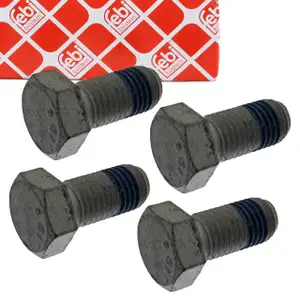 4x febi Schraube Bremssattel M12x1,5mm f&uuml;r MERCEDES W168 W169 W245 SMART vorne 1684210071