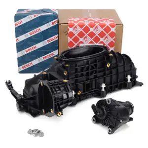 febi Intake Manifold + BOSCH Control Module for MERCEDES W176, W246, W204, W205, W212, W166 OM651