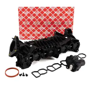 febi Ansaugkr&uuml;mmer + Stellmotor Drallklappen f&uuml;r BMW F20/21 E90-93 F30-34 F10/11 X1 X3 N47