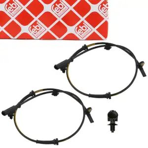 2x febi ABS Sensor Raddrehzahl f&uuml;r PSA Berlingo C1 I II 107 108 TOYOTA Aygo B1 B4 vorne