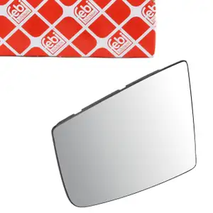 febi Spiegelglas für FORD Tourneo Transit Courier Connect vorne links 1823986