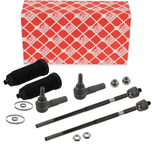 2x febi Spurstange + Kopf + Manschette f&uuml;r MERCEDES Sprinter B906 VW Crafter 2E 2F vorne