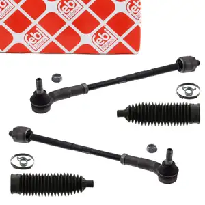 2x febi Spurstange + Spurstangenkopf + Manschette f&uuml;r VW Polo 5 Ibiza 4 Toledo 4 vorne
