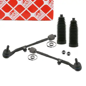 2x febi Spurstange + Kopf + Manschette f&uuml;r BMW 3er E90 E91 E92 X1 E84 xDrive vorne