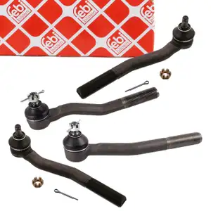 4x febi Spurstangenkopf Spurstangengelenk f&uuml;r JEEP Grand Cherokee 2 vorne unten + oben