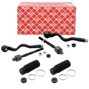 2x febi Spurstange + Kopf + Manschette f&uuml;r BMW 3er E46 316-330i 318-330d Z4 E85 E86 vorne