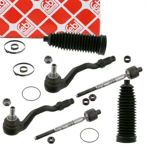 2x febi 40552 PROKIT Spurstange + Spurstangenkopf + Manschette f&uuml;r BMW X3 E83 vorne