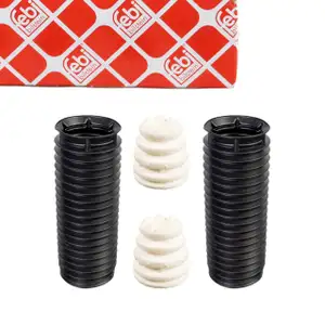 febi Staubschutz Dreckschutz + Anschlagpuffer f&uuml;r FORD Mondeo 5 MIT Sportfahrwerk vorne