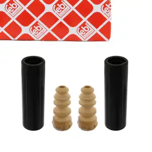 febi Staubschutz Dreckschutz + Anschlagpuffer Satz f&uuml;r VW Golf 5 6 SEAT Leon 1P hinten