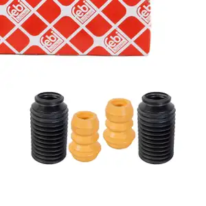 febi Staubschutz + Anschlagpuffer Satz f&uuml;r PORSCHE 911 996 997 Boxster Cayman 987 vorne